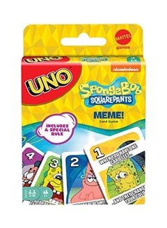 Uno Spongebob Squarepants Meme Card Game 1 x 6inch