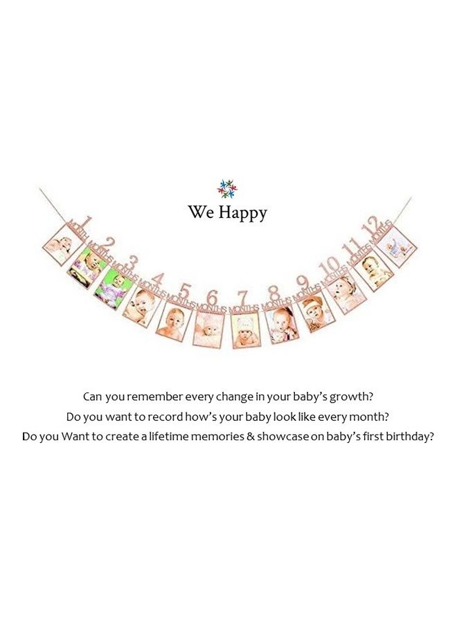 We Happy First Birthday Photo Frame 26 x 13cm - Image 2
