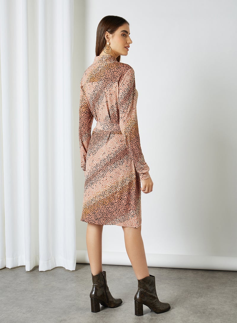 VERO MODA - Printed Shirt Dress Old Rose(17- - Image 1