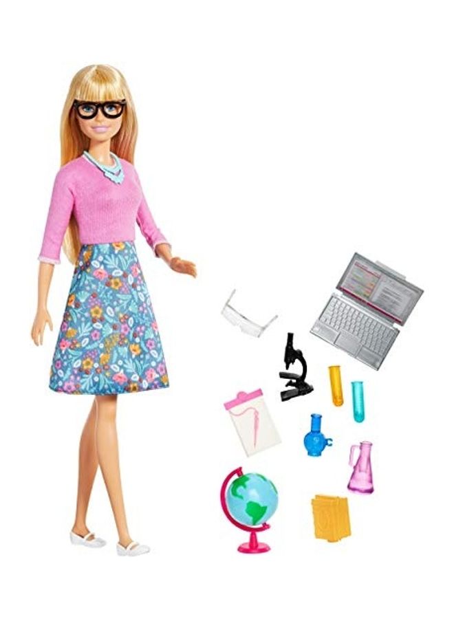 Mattel Games 11-Piece You Can Be Anything Teacher Barbie Doll Playset  - Image 1