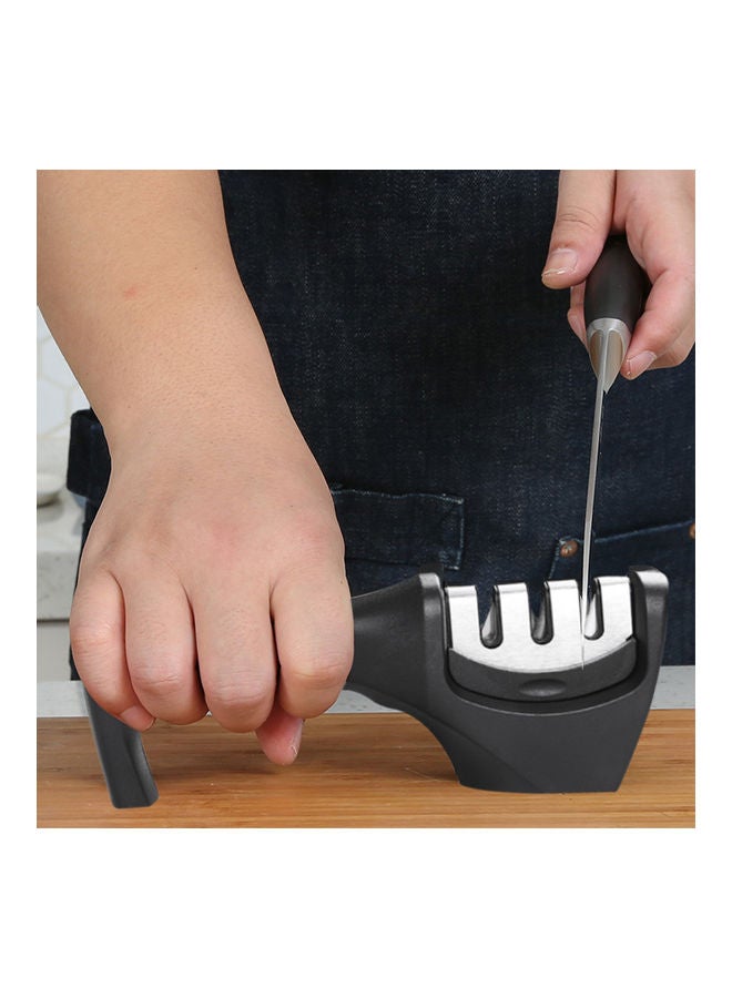 Multifunctional Cutter Sharpener 3 Stages Section Black 0.183kg - Image 3