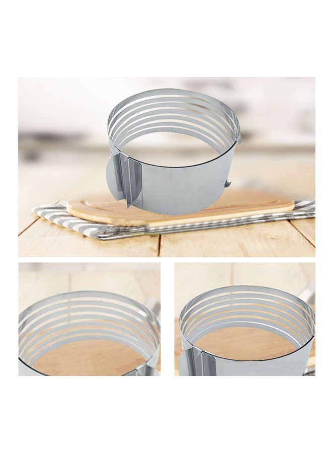 قطاعة كيك من الستانلس ستيل بطبقات قابلة للتعديل مقاس 6-8 بوصات متعدد الألوان - Image 5