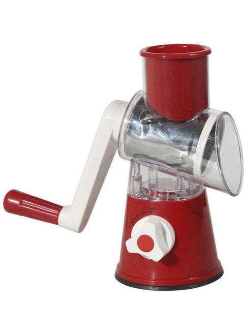 Multi-Function Rotary Grater Vegetable Cutter Red 0.64kg