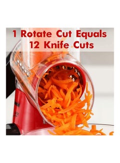 Multi-Function Rotary Grater Vegetable Cutter Red 0.64kg - v1610470071/N43673337A_5