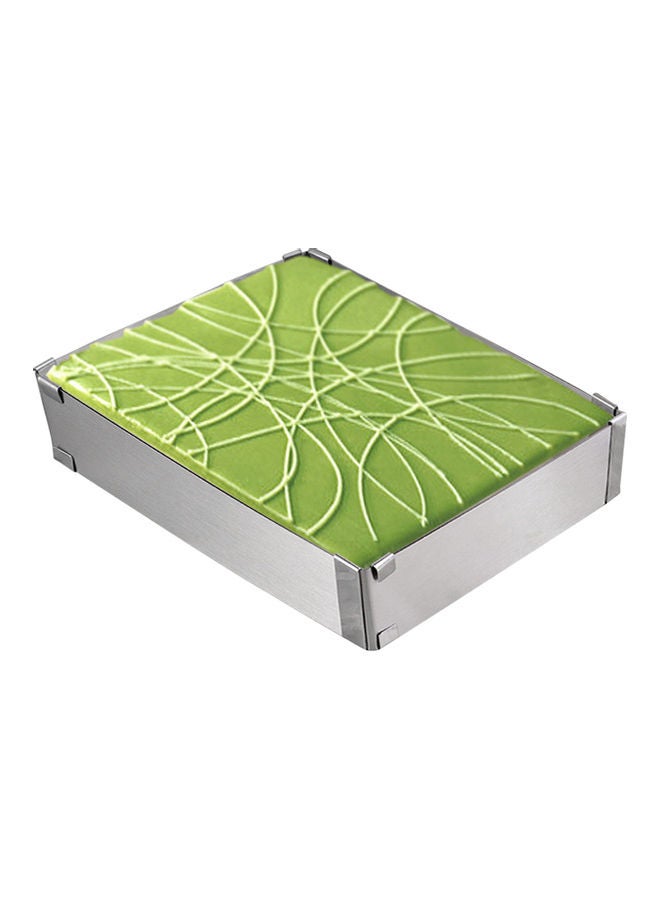 Stainless Steel Adjustable Cake Ring Rectangle Mold Silver 5cm  - Image 4