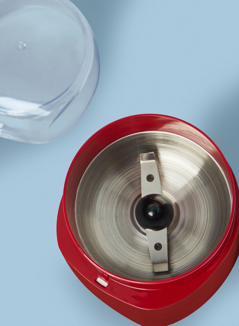 Noon East Portable Electric Coffee Grinder - 150 W 30 Grams Red For Espresso Coffee Grinding 150 W GC9403 Red - Image 3