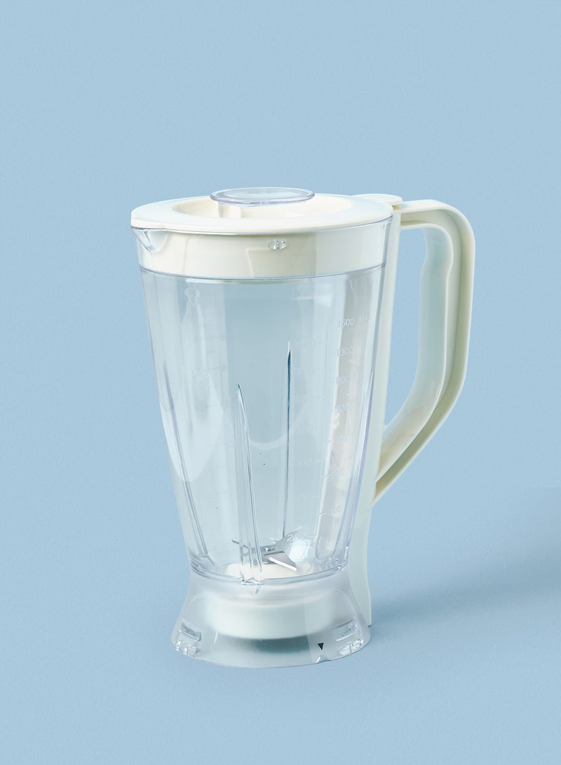 ايست من نون - خلاط ومحضر طعام - سعة 1.5 لتر وقدرة 800 وات، أبيض حليبي/ شفاف 1.5 L 800.0 W FP9076 أبيض ميلك/ شفاف - Image 1
