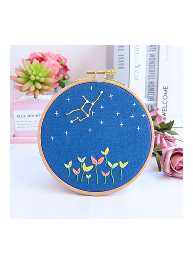 بيوينتي مجموعة تطريز يدوية بتصميم كواكب أزرق