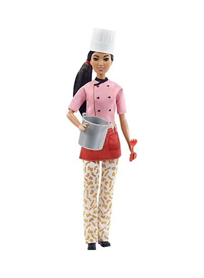 Barbie Pasta Chef Brunette Doll With Colorful Top 2x13inch - Image 1