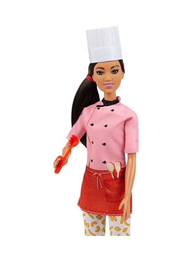 Barbie Pasta Chef Brunette Doll With Colorful Top 2x13inch - Image 3