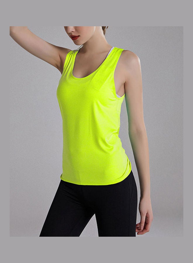 Open Back Camisole Tank Top Sports Vest Pink