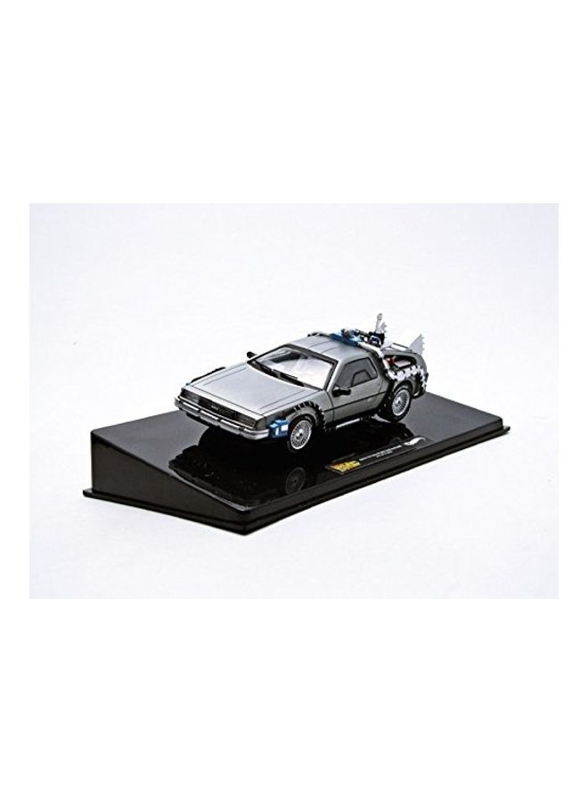 ماتيل جيمز - مجسم سيارة آلة الزمن BCK08 ديلوريان DMC-12 من سلسلة أفلام Back to The Future مع مستر فيوجن 3 x 6بوصة - Image 1