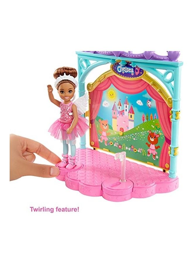 Barbie Club Chelsea Doll And Ballet Playset 3x13inch  - Image 1