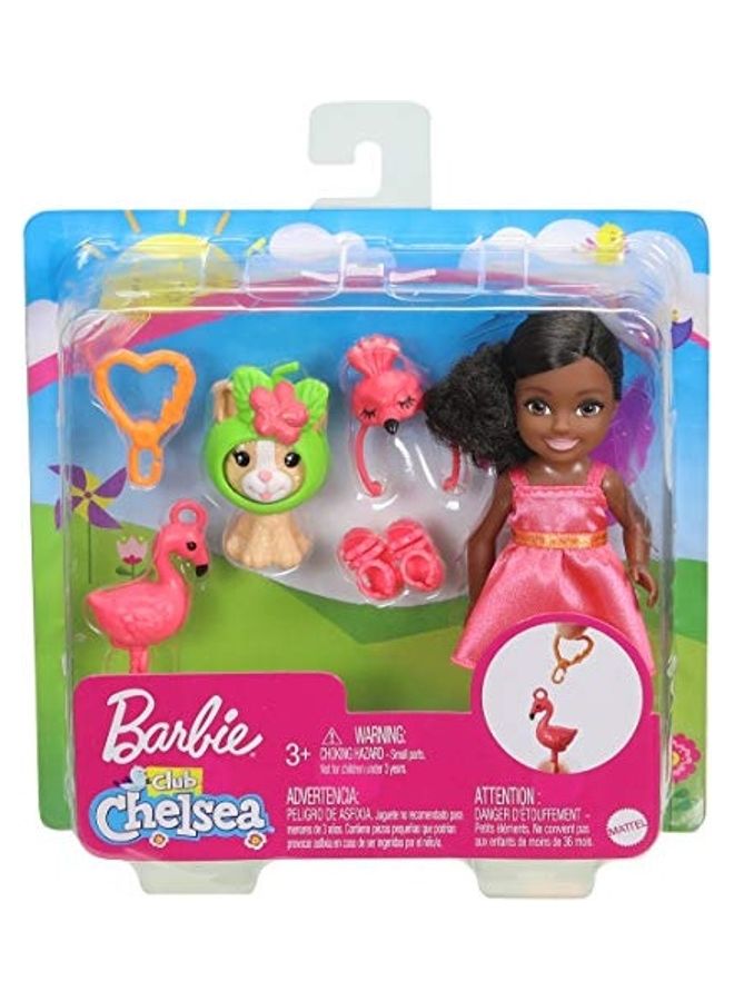 Barbie Chelsea Dress Up Doll With Pet Kitten 
