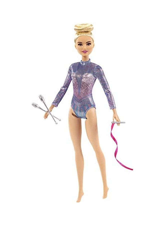 Barbie Rhythmic Gymnast Blonde Doll 2x13inch  - Image 1