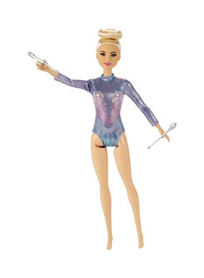 Barbie Rhythmic Gymnast Blonde Doll 2x13inch  - Image 2