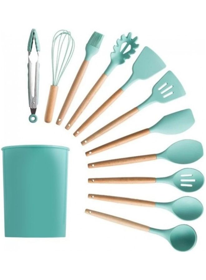 11-Pieces Kitchen Utensil Set Blue 25cm  - Image 1