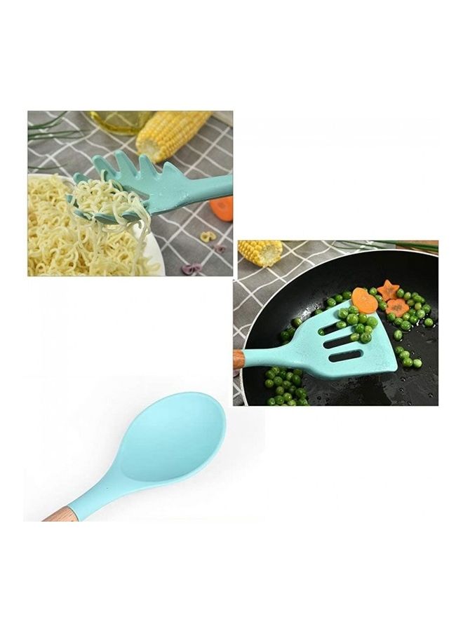 11-Pieces Kitchen Utensil Set Blue 25cm  - Image 4