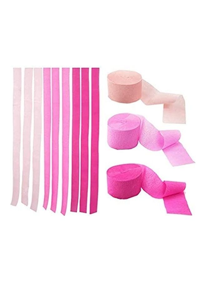 بارتي تايم طقم لفافات ورق كريب للحفلات مكون من 3 قطع - Image 1