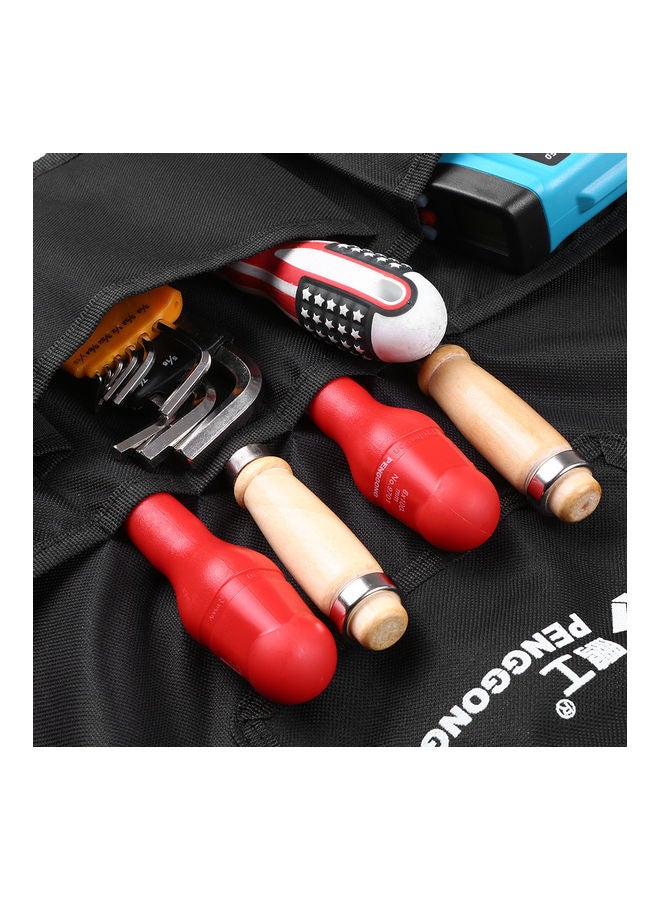 Canvas Gardening Tool Apron Tools Bag With Pockets Black 22 x 4 x 16cm