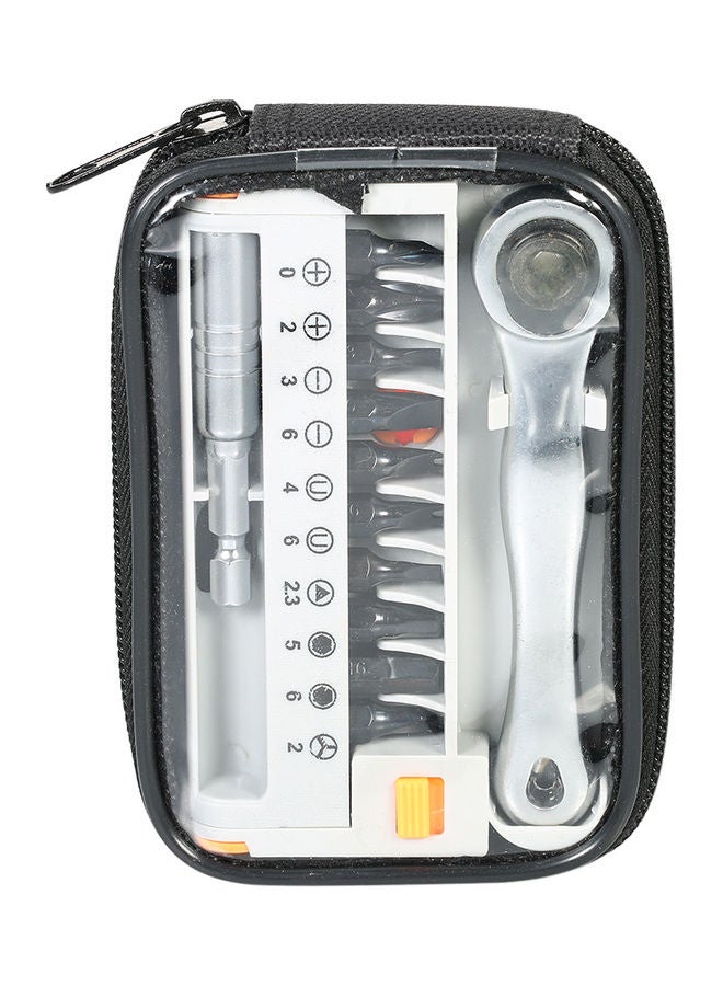 PENGGONG - 12 Piece Mini Ratcheting Screwdriver Bits Set With 1/4 Inch Drive multicolour 12 x 2 x 8cm - Image 1