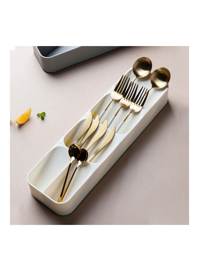 Cutlery Organizer Tray White - Image 2