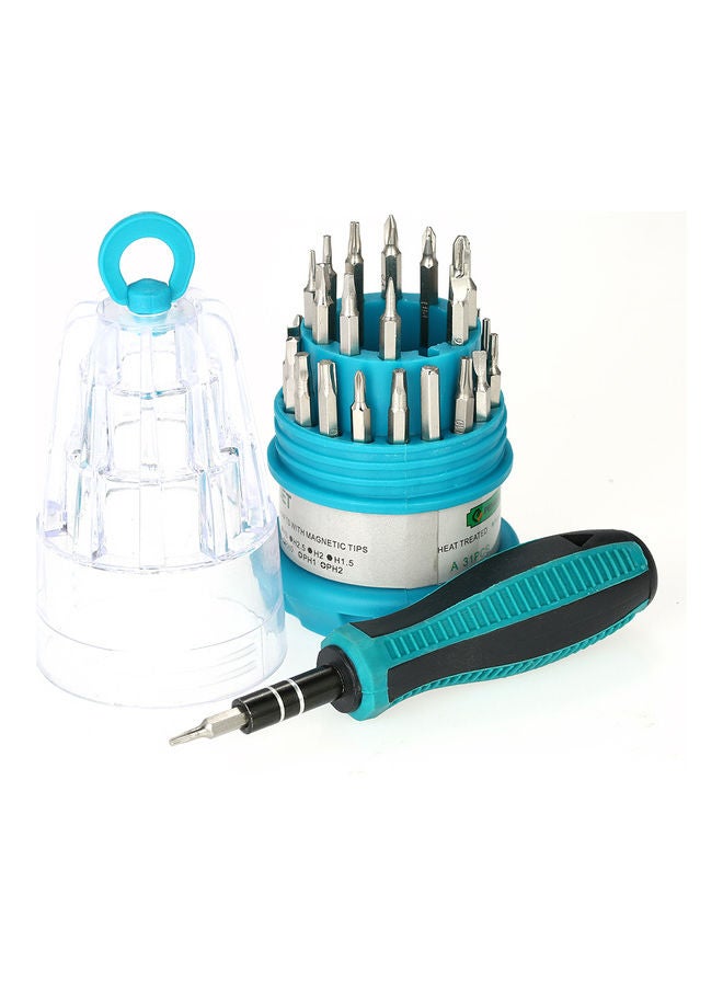 PENGGONG 30 Piece Multi-Purpose Screwdriver Set Blue/Black/Silver 12x6x6cm - Image 3