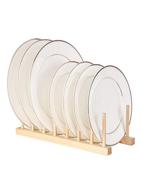 Multi-purpose Wooden Dish Rack Beige