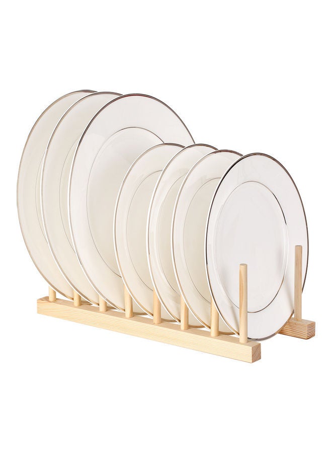 Multi-purpose Wooden Dish Rack Beige  - Image 1