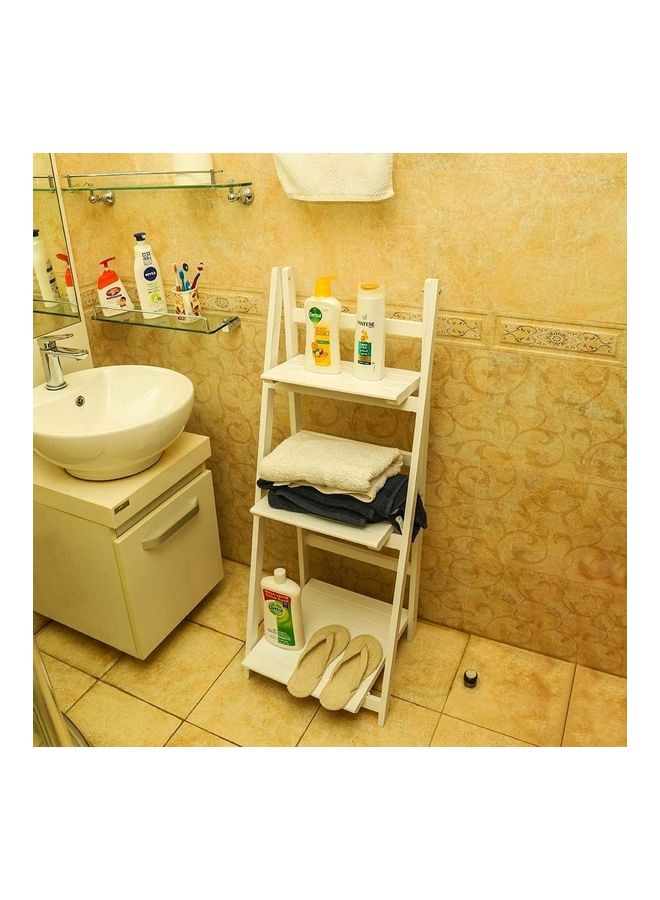 ياتاي رف منظم للحمام متعدد الأغراض مكون من 3 طبقات أبيض 42 x 114 x 39سم - Image 3