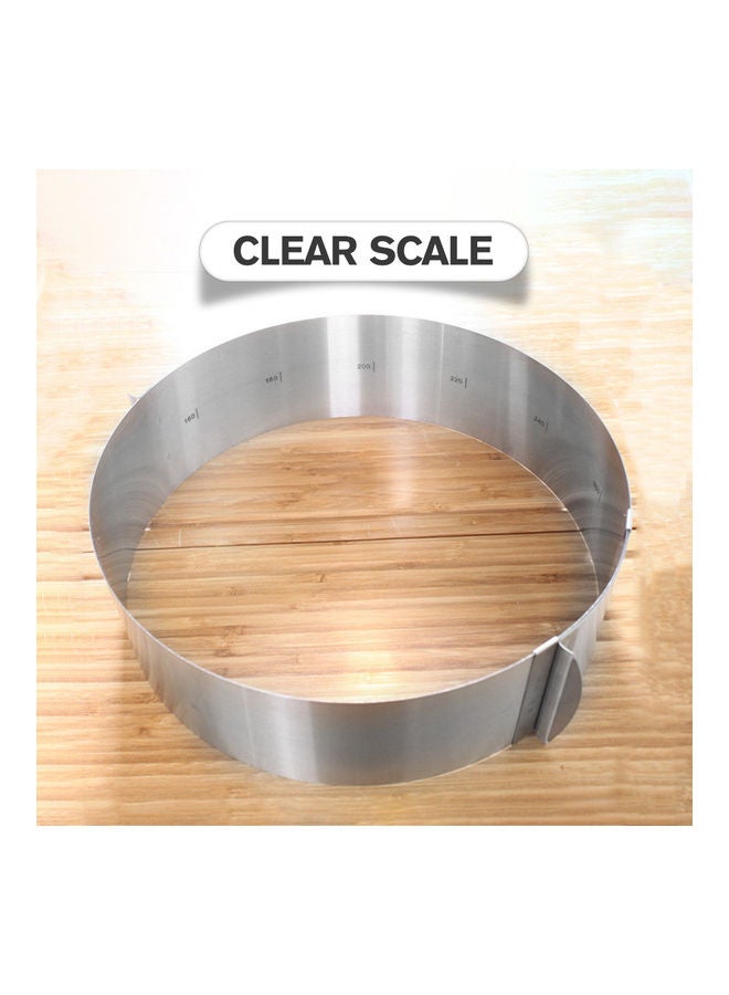 Retractable Stainless Steel Cake Ring silver 0.302kg  - Image 4