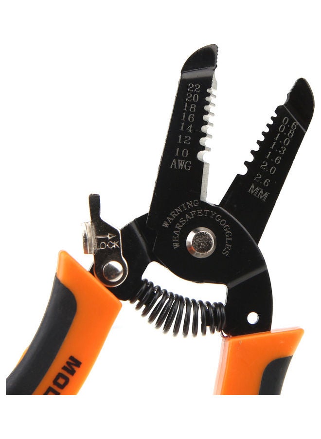 JAKEMY Cable Wire Stripper Cutting Plier Orange/Black 22x1.7x8cm - Image 4