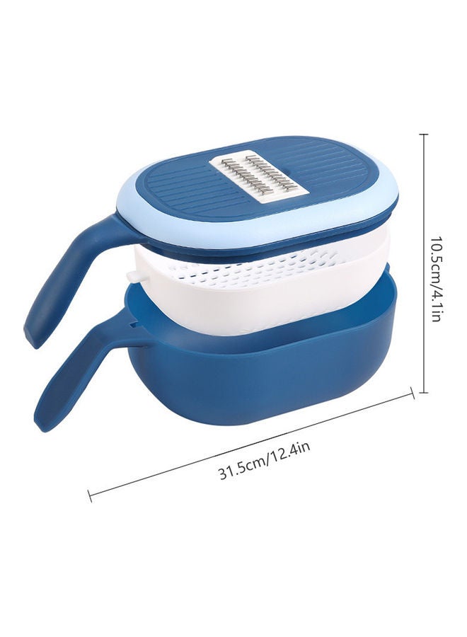 3-in-1 Multifunctional Vegetable Slicer Blue  - Image 2