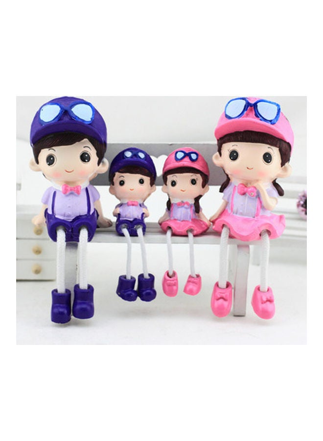 Beauenty A Family Of Four Hang Doll Handicraft Ornaments Multicolour