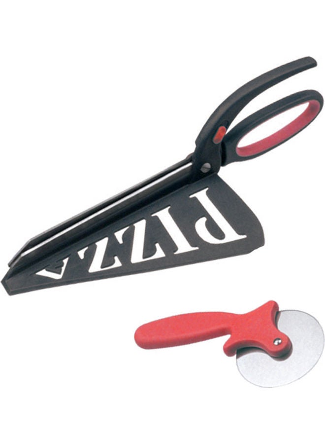Stainless Steel Pizza Scissors And Pizza Cutter Wheel Multicolour 0.425kg - Image 1