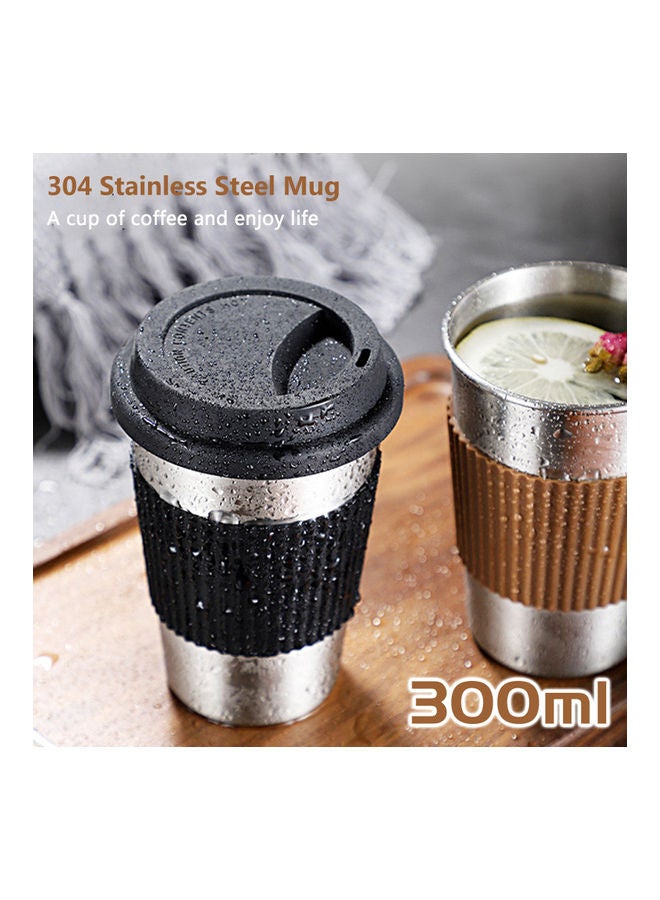 Stainless Steel Vacuum Insulated Tumbler Cup With Lid Brown  - Image 3