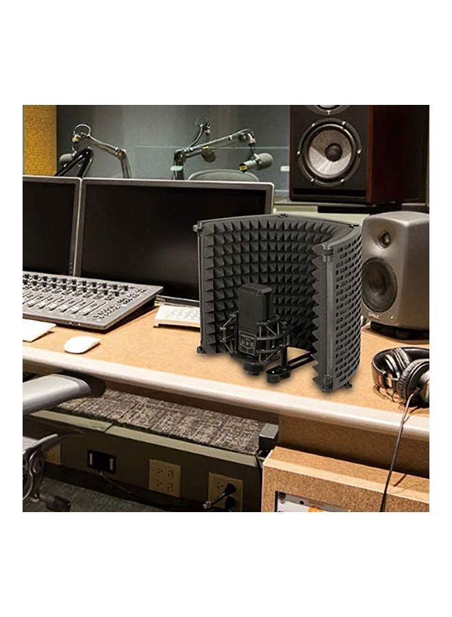 Foldable Microphone Soundproof Screen