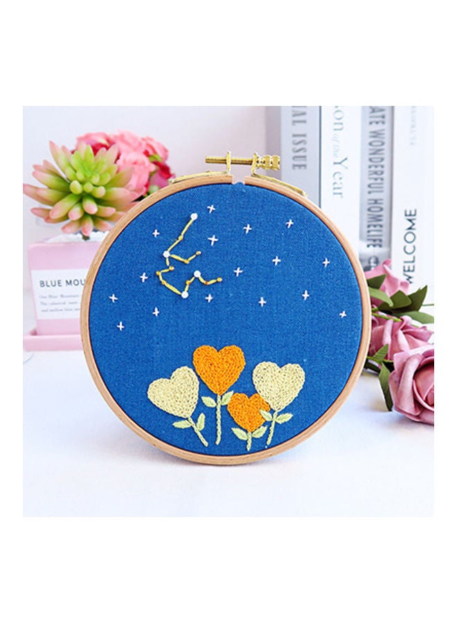 بيوينتي مجموعة تطريز يدوية بتصميم كواكب أزرق