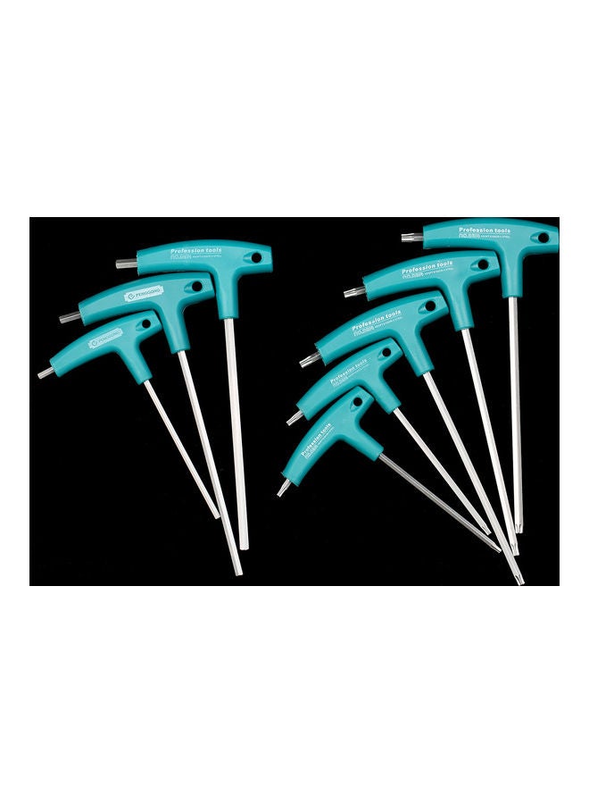 8 Piece Metric T Type Hexagon Wrench Set Multicolour 31 x 3 x 21cm