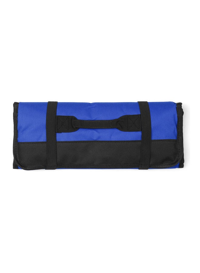 Tool Bag Canvas Chisel Rolling Pouch Blue 36.5 x 4 x 15cm