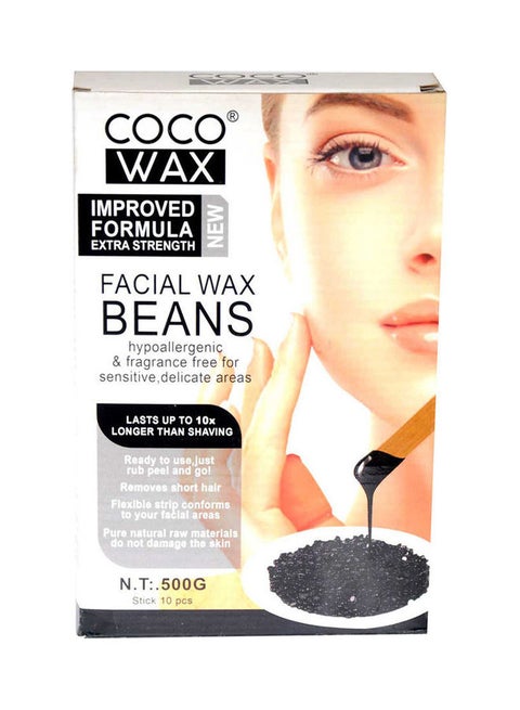 Facial Wax Beans Dead Sea With 10 Sticks Black