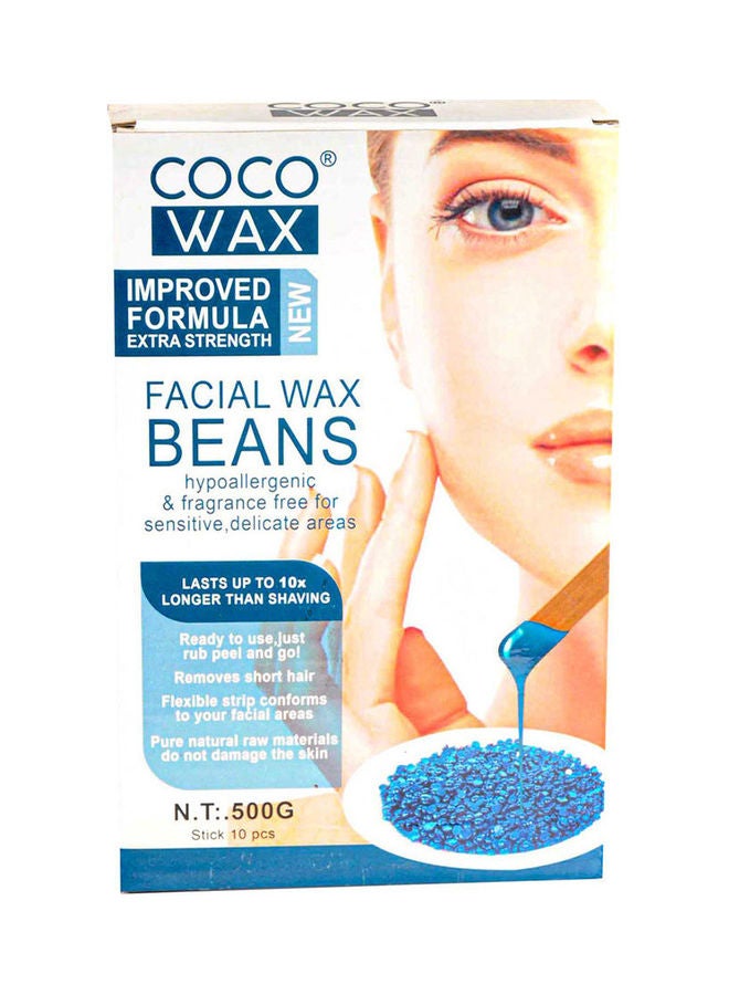 كوكو شمع الفاصوليا واللافندر للوجه مع عشر أعواد أزرق