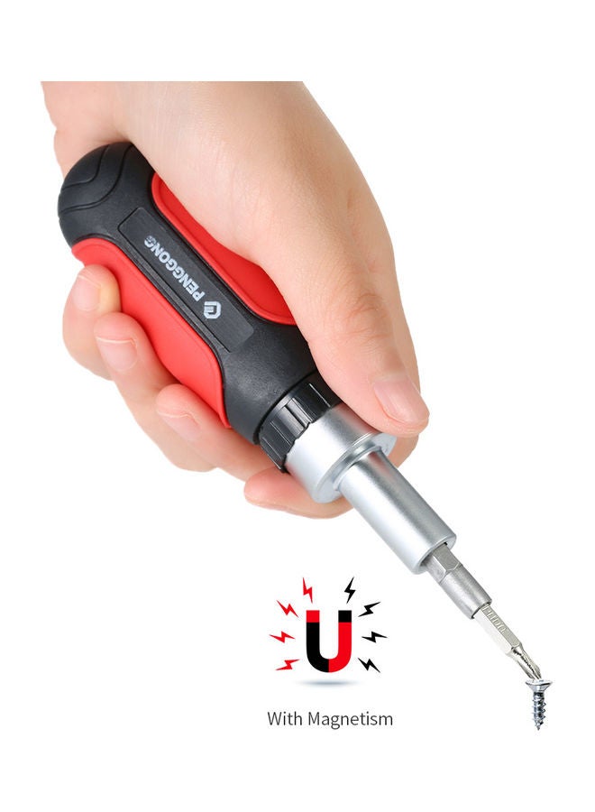 30 Piece Multipurpose Ratchet Screwdriver Set multicolour 19 x 4 x 10cm