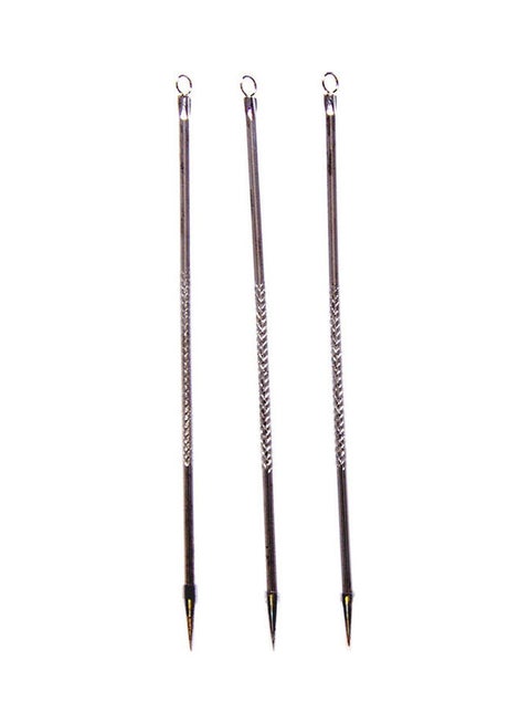 3- Pieces Of Professional Blackheads And Whiteheads Remover Silver