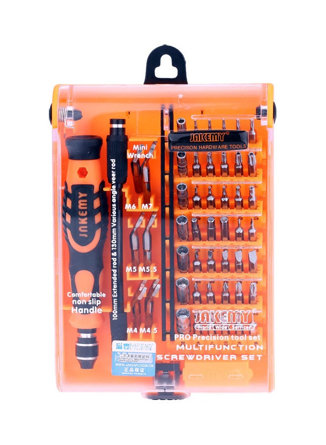 JAKEMY JM-8150 52 in 1 Professional Precise Screwdriver Set Multicolour 19.5 x 3.2 x 11cm - Image 2