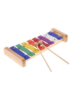 8-Note Wood Pine Xylophone With Sticks