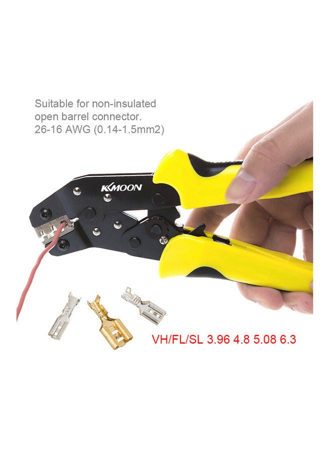 KKmoon - Professional Wire Crimper Engineering Ratchet Terminal Crimping Pliers JX-48B 3.96 to 6.3mm Multicolour 25.5 x 2.5 x 10.5cm - Image 1