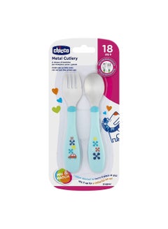 Chicco Metal Cutlery 18M+ Boy/Neutral 