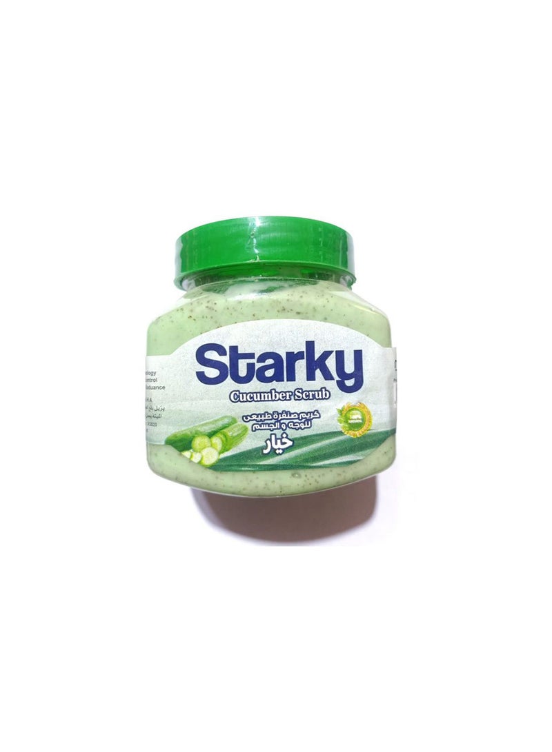 Starky Natural Face & Body Scrub Cream - Cucumber - 300ml 