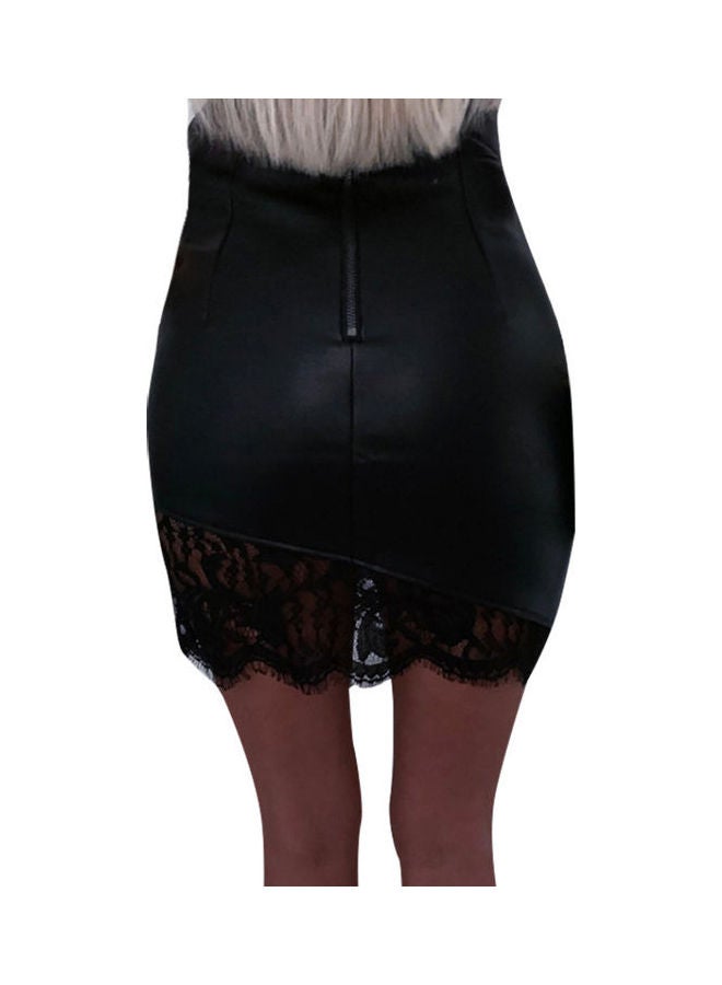 Generic - High Waist Mini Pencil Skirt Black - Image 1